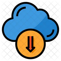 Descarga en la nube  Icono