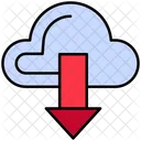 Descarga En La Nube Descarga De Datos En La Nube Nube Icono