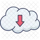 Descarga en la nube  Icono