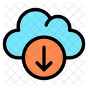 Descarga en la nube  Icono