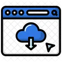 Descarga en la nube  Icono