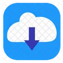 Descarga en la nube  Icono