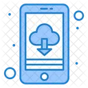 Descarga en la nube  Icono