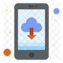 Descarga en la nube  Icono