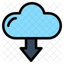 Descarga en la nube  Icono