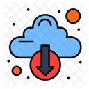 Descarga en la nube  Icono