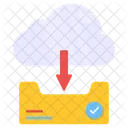 Descarga en la nube  Icono