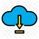 Descarga en la nube  Icono