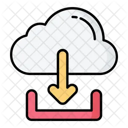 Descarga en la nube  Icono