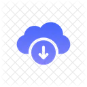 Descarga en la nube  Icono