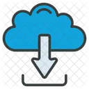 Descarga en la nube  Icono