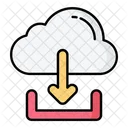 Descarga en la nube  Icono