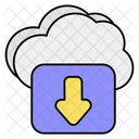 Descarga en la nube  Icono