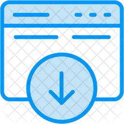 Descarga de pagina web  Icono