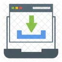 Descarga Web Descarga De Datos Descarga En Linea Icono