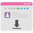 Web Descargar En Linea Icono