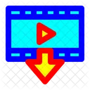 Descargador De Videos Video Descarga Icono