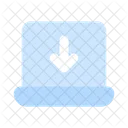 Descargando Flecha Almacenamiento Icono