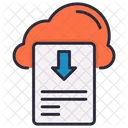 Nube Abajo Descargar Icono