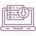 Descargando Datos Descargar Descargar Base De Datos Icono