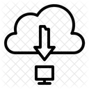 Descargar Descargar En La Nube Descargar Desde La Nube Icono
