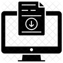 Descargar Archivo Descarga De Datos Descarga En Linea Icono