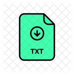 Descargar archivo txt  Icono