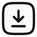 Descargar cuadrado  Icono