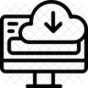 Descargar desde la nube  Icono