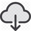 Descargar Nube Descargar Desde La Nube Descargar Datos Icono