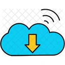 Descargar nube  Icono