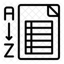 Descending Order  Icon