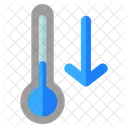 Bajar Temperatura Temperatura Termometro Icono