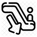 Descendre Lescalator Lescalier La Cage Descalier Icône