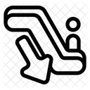 Descendre Lescalator Lescalier La Cage Descalier Icône