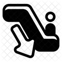 Descendre Lescalator Lescalier La Cage Descalier Icône