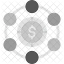 Descentralizacao Stablecoin Tecnologia Ícone