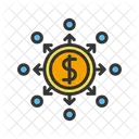 Descentralizado Criptomoeda Blockchain Ícone