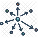 Descentralizado Abstrato Blockchain Ícone
