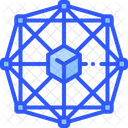 Descentralizado Cripto Blockchain Ícone