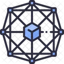 Descentralizado Cripto Blockchain Ícone