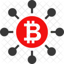 Descentralizada Rede Bitcoin Troca De Criptomoedas Ícone