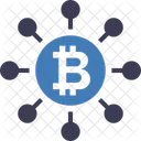 Descentralizada Rede Bitcoin Troca De Criptomoedas Ícone