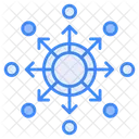 Descentralizado Criptomoeda Moeda Ícone