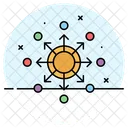 Descentralizado Criptomoeda Moeda Ícone