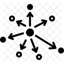 Descentralizado Abstrato Blockchain Ícone