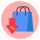 Desconto De Compras Promocao De Compras Sacola De Compras Ícone