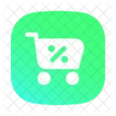 Desconto em compras  Ícone