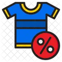 Desconto em camiseta  Ícone