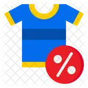 Desconto em camiseta  Ícone
